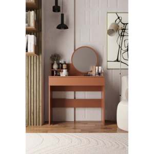 Harmony Eco-Friendly Removable Mirror <b>Makeup</b> <b>Vanity</b> Table 1 Drawer Modern Dressing Table Bedroom Furniture Desk White Wood Panel - Product Image 1