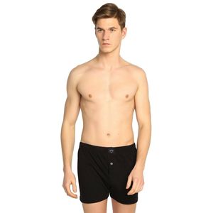 Passion Men's Black XXL Boxer de algodón peinado High-Mid Rise Tela de seda transpirable con logotipo bordado Paquete de tamaño libre en bolsa - Product Image 1