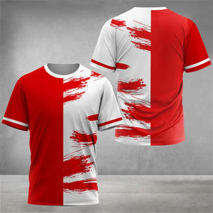 เสื้อยืด100% ีเอสเตอร์พิมพ์ลายพิมพ์ซับลิเมชันเสื้อฟุตบอลสั่งทำได้ - Product Image 5