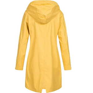 Venta al por mayor chaqueta rompevientos a prueba de agua cordón impermeable cómodo chaqueta de lluvia cierres de botones personalizados chaquetas de lluvia - Product Image 5