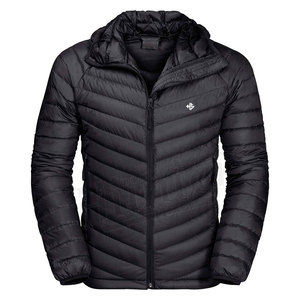 Chaqueta de invierno gruesa personalizada para hombre, abrigo de poliéster con burbujas, chaqueta acolchada para hombre con capucha - Product Image 1