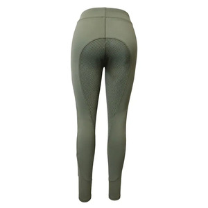 Ropa ecuestre ligera para mujer, mallas de asiento completo de silicona antideslizantes de cintura alta con logotipo personalizado, mallas para montar a caballo - Product Image 2