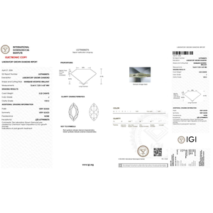 Asher Champagner Marquise Labor-Gezüchteter Diamantring im Altschliff-Schliff - Product Image 6