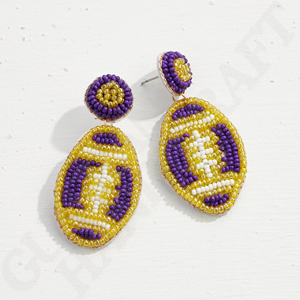 Baseball Beaded Earrings Handcrafted Sports Jewelry with Intricate Beadwork, Perfect for Game Day, Tailgates, and Baseball <b>Fans</b> - Product Image 4