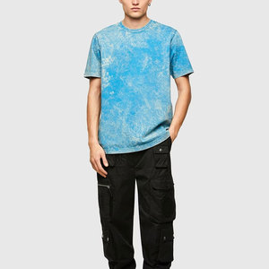 Bajo MOQ Color personalizado Hombres Lavado ácido Camiseta Precio razonable Fabricante al por mayor Hombres Lavado ácido Camiseta - Product Image 3