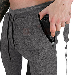 Custom Logo Casual Mens Trousers Elastic Waist Casual Sweat Sweatpants <b>slim</b> Fit Straight Leg Plain <b>Joggers</b> - Product Image 5
