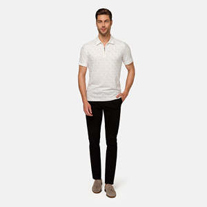 T-shirts polo pour hommes Chemises respirantes à manches courtes Chemises polo respirantes en coton et polyester de haute qualité Fermeture à glissière décontractée - Product Image 6