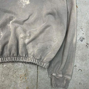 Stylish Fashionable <b>Pullover</b> <b>Men</b> Distress Hoodies 2025 Custom Made Latest Design <b>Men</b> Distress Hoodies For Adult - Product Image 6
