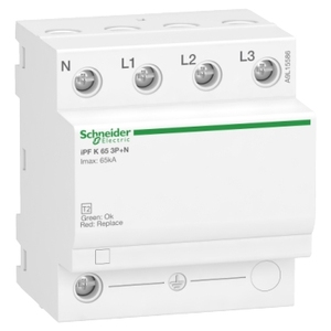 Per SCHNEIDER ELECTRIC A9L15586 IPF K 65 Scaricatore di sovratensione modulare 3 poli + N 340V Dispositivi di protezione da sovratensione TVS (SPDs) - Product Image 1