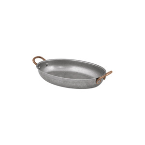 Plato de Servir Ovalado Bonna Elegant Antique con Doble Asa, 20.75x15.75 cm, Diseño Rústico Vintage - Product Image 1