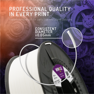 WINKLE ABS 1.75mm 1kg Bobina Filamento per Stampa 3D ad Alta Resistenza e Termoresistente, Parti Funzionali per Stampanti 3D, 3 Colori 230-260°C - Product Image 3