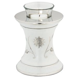 Latón Grace Orange Tealight Portavelas Diseño recuerdo Urnas de cremación para cenizas funerarias - Product Image 4