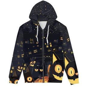 Sudadera con Capucha Punk con Estampado Gráfico 3D Informal para Mujer, Sudadera de Manga Larga Exagerada para Invierno, Sudadera con Cordón para Mujer - Product Image 5