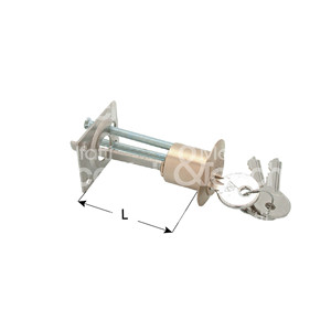 ทรงกระบอกกลมสำหรับล็อคเหล็กทองเหลืองซาติน - Product Image 1