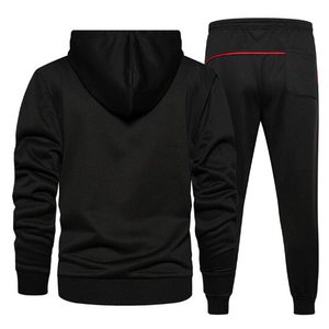 Ensemble de survêtement à capuche en molleton technique tendance personnalisé, taille plus, pour hommes, 100% coton, respirant, séchage rapide, vêtements de sport - Product Image 6