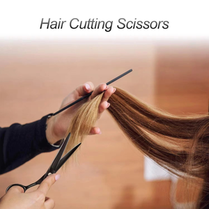 Ciseaux professionnels pour couper les cheveux, en acier inoxydable, ciseaux de barbier avec repose-doigts et vis réglable pour salon et usage domestique - Product Image 6