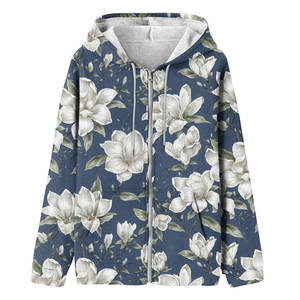 Sudadera con Capucha de Invierno para Mujer, de Alta Calidad, Tejido de Rizo, Estampado Completo, Diseño Moderno, con Logotipo Frontal - Product Image 1