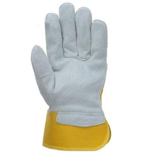 Guantes de trabajo de cuero de vaca de la mejor calidad Venta caliente Seguridad industrial Doble Palma Servicio OEM disponible - Product Image 6