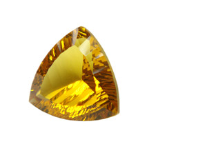 Calidad de grado de exportación Premium 100% Cuarzo de miel natural Tamaño personalizado Forma de trillón Corte cóncavo Piedra preciosa suelta Venta al por mayor - Product Image 3