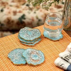 Posavasos de Alta Calidad, Hechos a Mano con Materiales Ecológicos Reutilizables, Estilo Rústico, Diseño Personalizado, Logotipo Personalizado, Acabado Brillante para el Hogar - Product Image 4