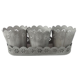 ถาดโลหะทรงรีพร้อมที่ใส่เทียน3จุดสีเขียวสำหรับตกแต่งคริสต์มาสงานตามสั่ง - Product Image 2