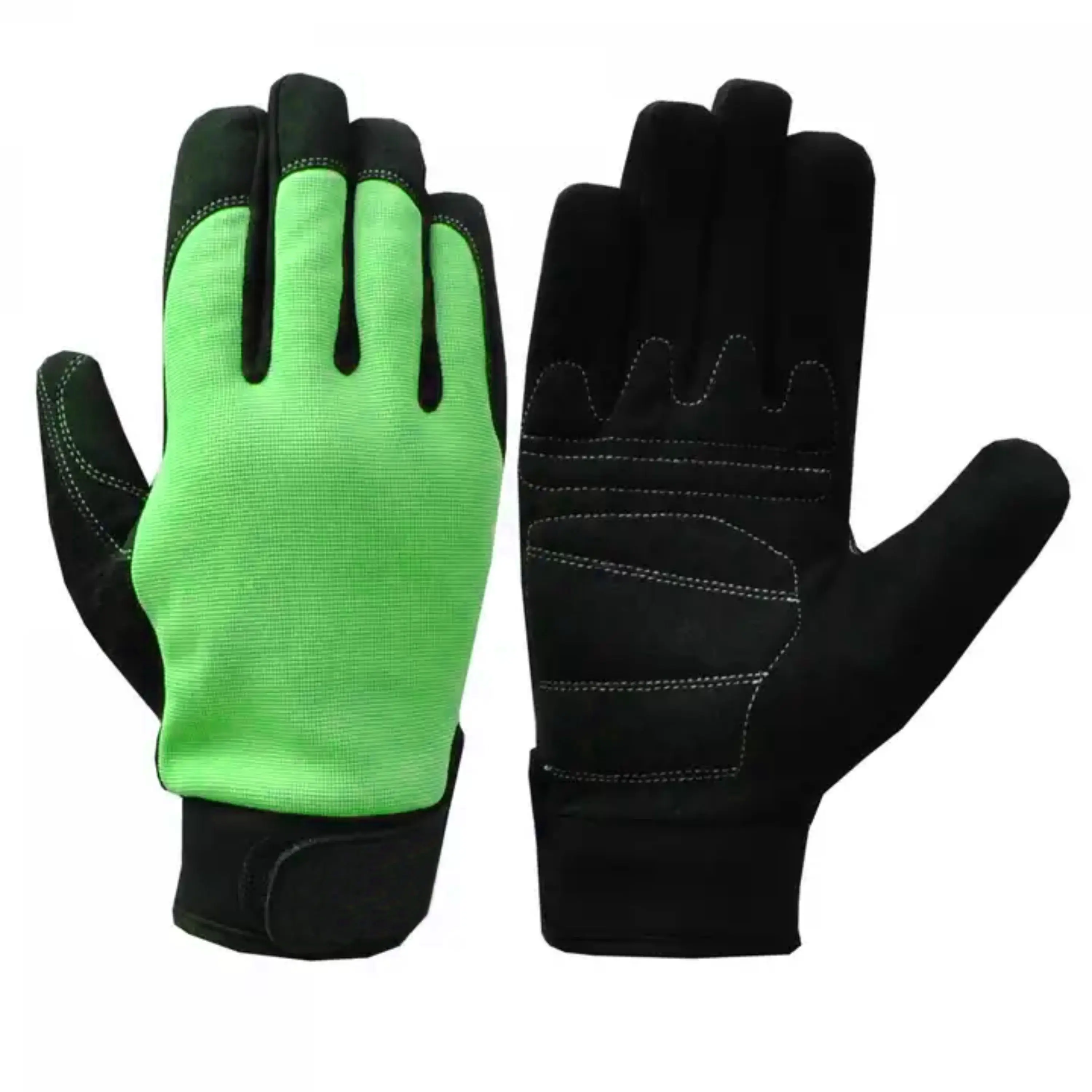 Synthetic Leather Amara Work Gloves Professional Double Layer Palm Windproof Safety Protective Heat Resistant Mechanic Gloves