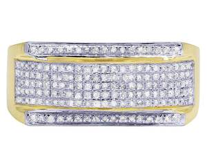 Bijoux personnalisés de style Hiphop Bague pour homme en argent sterling S925 avec Moissanite Bague en diamant bling entièrement glacée pour homme - Product Image 2