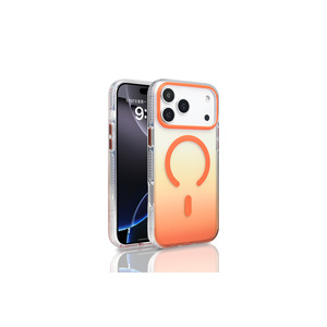 Édition Or pour MagSafe Compatible avec iPhone 17 Pro Max Coque Transparente Dégradée Couleur MRSA Toros Housse en Silicone Translucide - Product Image 2