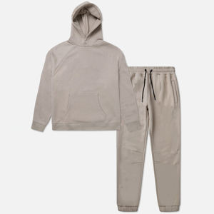 Ensemble de survêtement en molleton de coton surdimensionné pour femmes - Vente élevée Ensemble de shorts 2 pièces Nouveauté hiver Survêtement de marque - Product Image 1