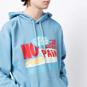 Diseño superior de alta calidad de peso pesado grueso Puff impresión sudaderas con capucha tela de algodón elegante Puff impresión sudaderas con capucha para hombres - Product Image 6