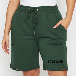 Shorts de mode pour femmes en tissu de coton premium, vente en gros, shorts de tous les jours pour femmes en tissu mélangé de coton, USA Europe - Product Image 4