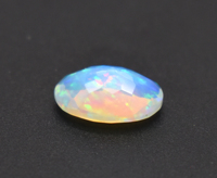3.30 carats naturel éthiopien à facettes opale ovale coupe pierre précieuse 14X10X5.5mm haut feu éthiopien opale cristal pierre précieuse pour bijoux