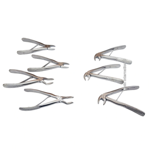 Juego de 7 Fórceps de Extracción para Bebés, para Extracción de Dientes Pediátricos, Cirugía Oral y Procedimientos Dentales Profesionales - Product Image 3