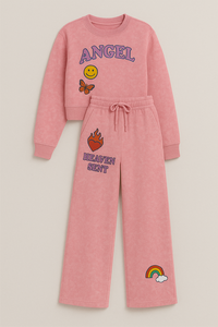 ชุดเซ็ตเสื้อสเวตเชิ้ตแขนสั้นและกางเกงขายาวผ้าฟลีซหนานุ่ม ระบายอากาศได้ดี สไตล์ลำลอง สตรีทแวร์ สำหรับผู้หญิง - Product Image 4