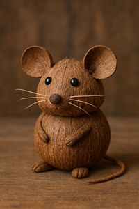 Vỏ Dừa Động Vật Đồ Chơi Sinh Thái Thân Thiện Với Handmade Tự Nhiên An Toàn Đồ Chơi Cho Trẻ Em Và Trang Trí Nội Thất - Product Image 3