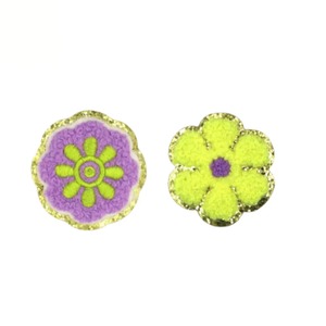 ผ้ากำมะหยี่ปักเลื่อมโลโก้ขนาดใหญ่ลายดอกไม้กีฬาเหล็กมีกาวในตัวสำหรับแจ็คเก็ตผ้าขนหนูพีวีซี - Product Image 4