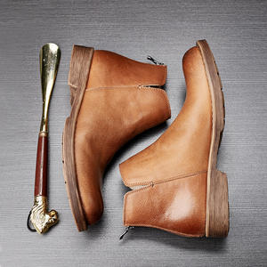 Chaussures de ville en cuir de porc de haute qualité avec revêtement imperméable et semelle intérieure souple pour hommes - Product Image 2