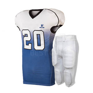 Uniformes de football américain personnalisés de haute qualité pour jeunes, tailles plus grandes, sublimation personnalisée, logo couleur personnalisé, chemises en polyester respirant - Product Image 1