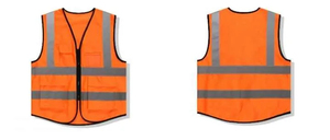 Gilet de sécurité à col en V respirant pour hommes Design léger et confortable pour les vêtements de travail en plein air Courir le cyclisme et les activités quotidiennes - Product Image 4