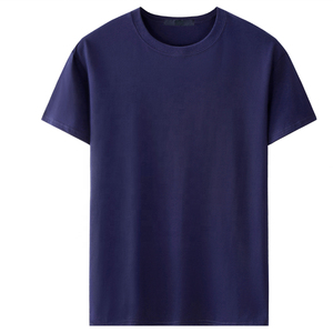 เสื้อยืดผ้าฝ้าย100% ลายเรียบสำหรับผู้ชายผู้ใหญ่ - Product Image 5