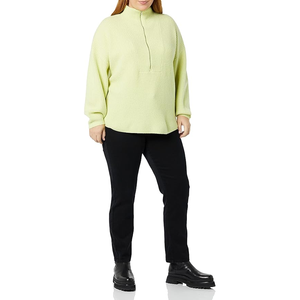 Jersey de manga larga de ajuste clásico para mujer, cárdigan de invierno transpirable de algodón 100% de alta calidad, estilo informal ligero - Product Image 3