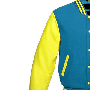 Chaquetas Varsity de Piel de Oveja Antibacterianas para Hombre y Mujer, Estilo Nuevo, Cuello Alto, Todas las Tallas y Colores, Lana de Baja Densidad, Alta Calidad OEM - Product Image 3