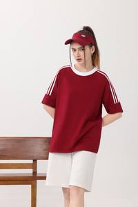 Vente en gros Fabricant de t-shirts à manches 3 barres design personnalisé T-shirt classique en coton uni 200gsm pour hommes - Product Image 2