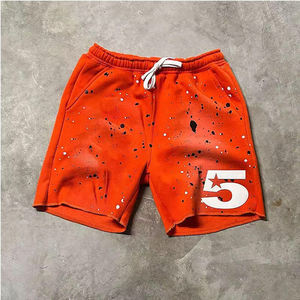 Short décontracté 100% coton effet soleil pour homme de haute qualité Streetwear Design personnalisé avec strass Motif solide écologique - Product Image 5