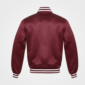 Veste universitaire en satin personnalisée pour hommes et femmes Veste Versity à la mode avec boutons Veste Versity au design tendance et résistante au vent - Product Image 2