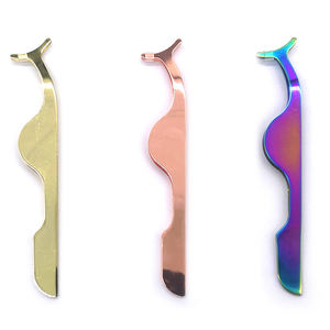 Pince à épiler Volume applicateur de cils pointu à angle profond pince à épiler outil de manucure pince à cils - Product Image 3