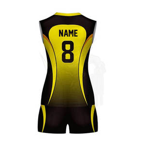 Uniformes de voleibol de diseño personalizado para mujeres y hombres Conjuntos de nuevo estilo para adultos Unisex Jersey de voleibol de manga corta personalizado - Product Image 6