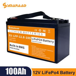 LiFePo4 paket baterai 12V 24V 48V 50Ah 100AH 200ah 300Ah baterai Lithium besi fosfat bawaan perahu BMS RV penggunaan rumah - Product Image 6