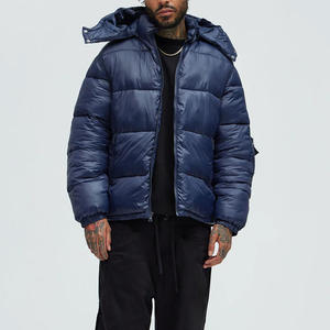 High Quality Men Puffer Jacket For Modern And Streetwear Winter Fashion Polyester Shell With Smooth <b>Padding</b> And Thermal Inner - Product Image 3