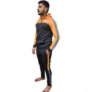 2 piezas cremallera Jogger Slim Fit fútbol personalizado para hombre Jogging algodón deportes hombres ropa deportiva chándal para hombre - Product Image 4